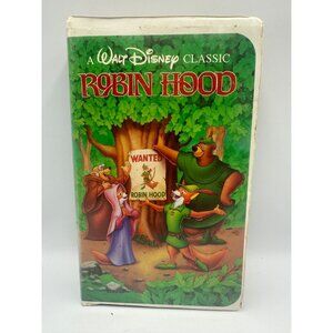 Walt Disneys Robin Hood VHS 1991 Classic Animation Adventure Good Condition